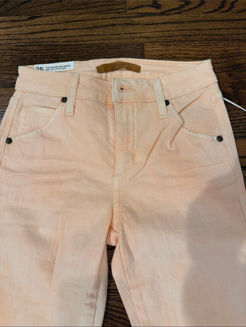 NWT Joe's Jeans The Wasteland Ankle High-Rise Skinny Jeans - Peach - Picture 3 of 6